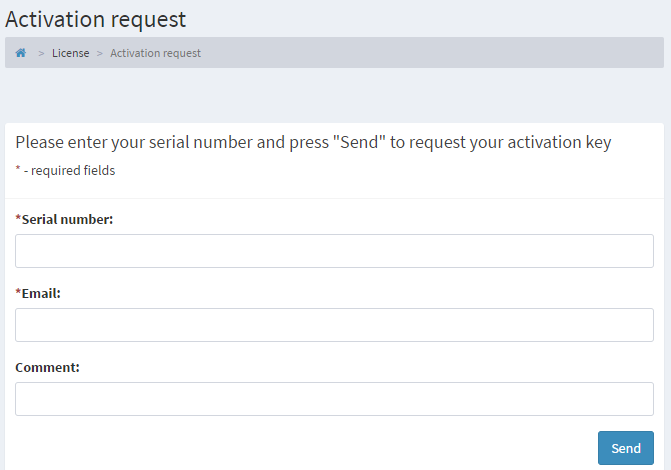 activation request